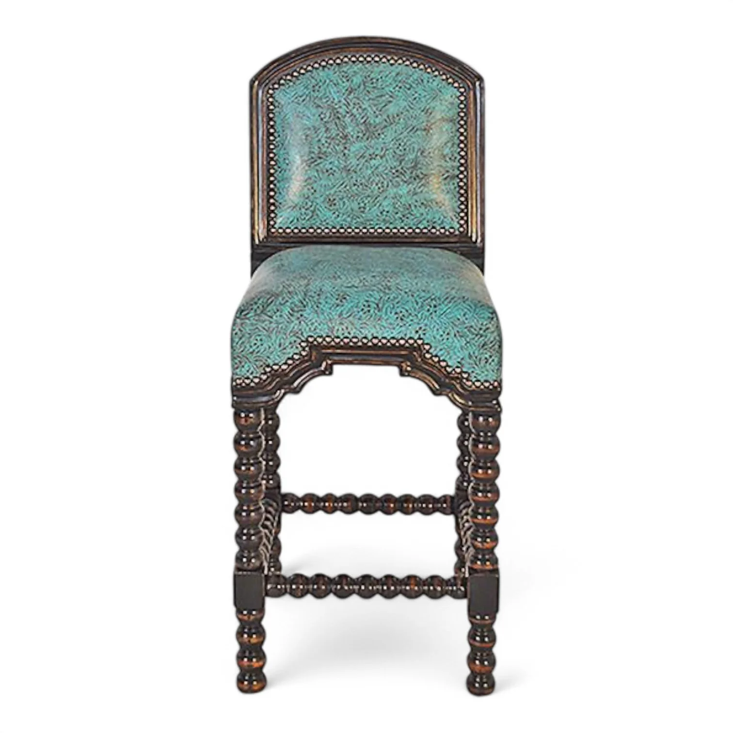 Los Encinos Tooled Leather Barstool
