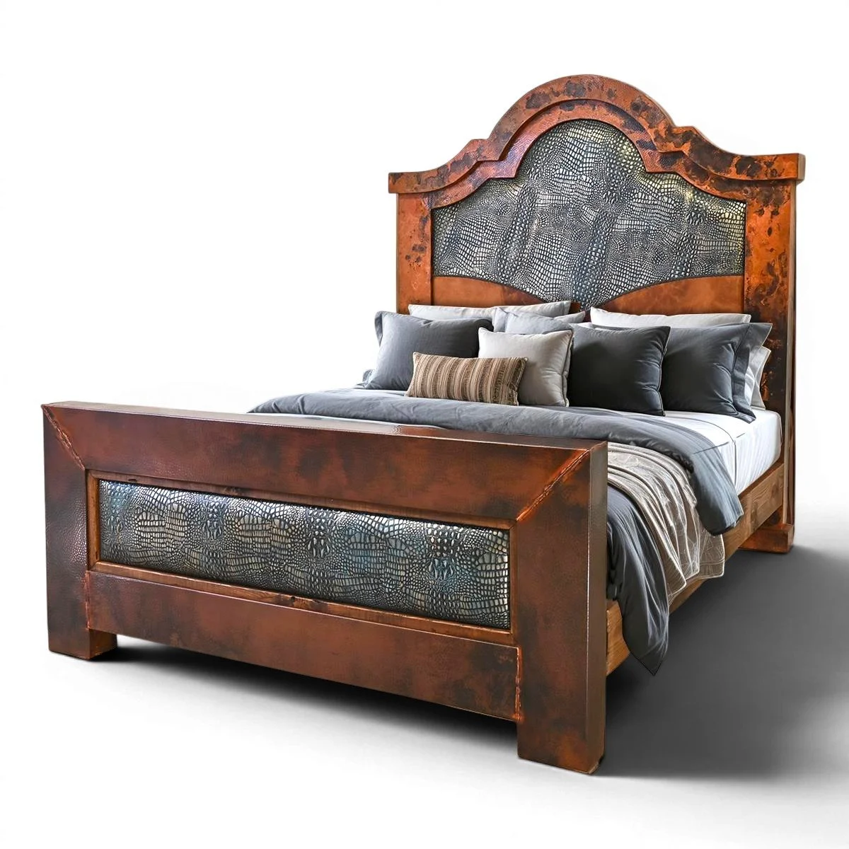 Chinook Leather & Copper Hacienda Grande Bed