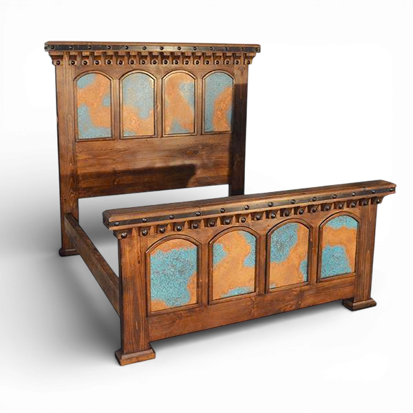 Tierra Azul Copper Panel Bed