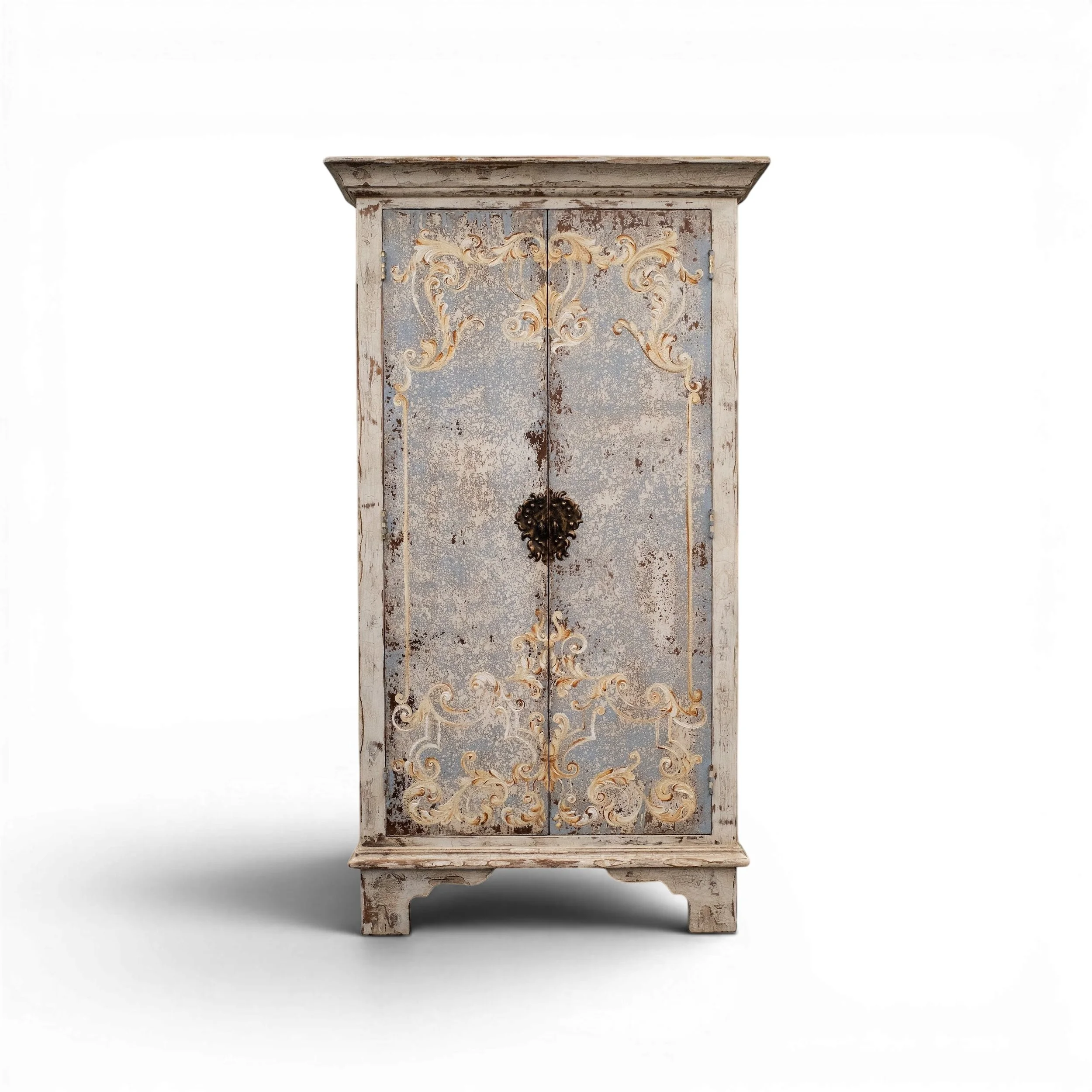 Mirador Peruvian Armoire | Handcrafted Painted Wood Armoire