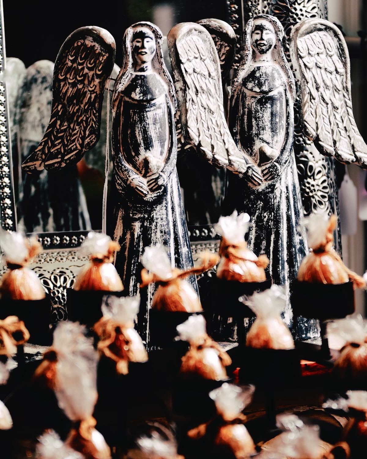 Handmade Clay Angels from Mexico