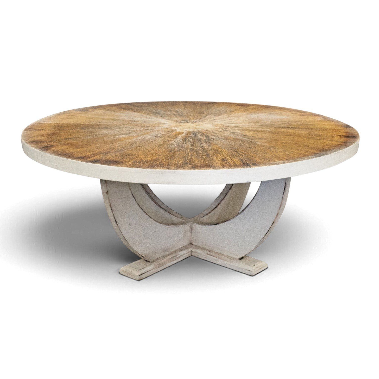 Arrozal Coffee Table | Handmade Distressed White Coffee Table