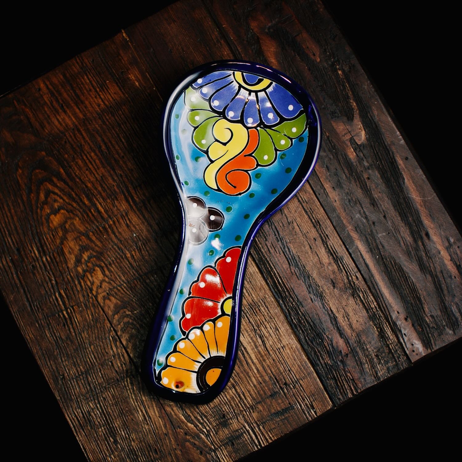 Colorful Talavera Spoon Rest 3