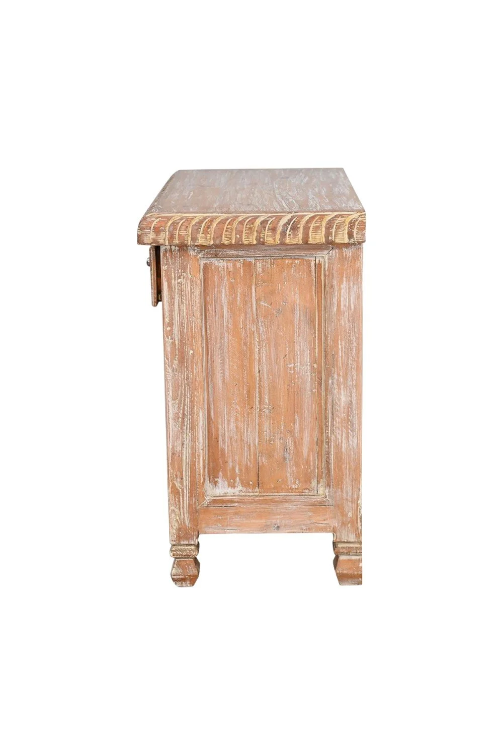 Klondike Cabinet – Rustic Western White Washed Cabinet