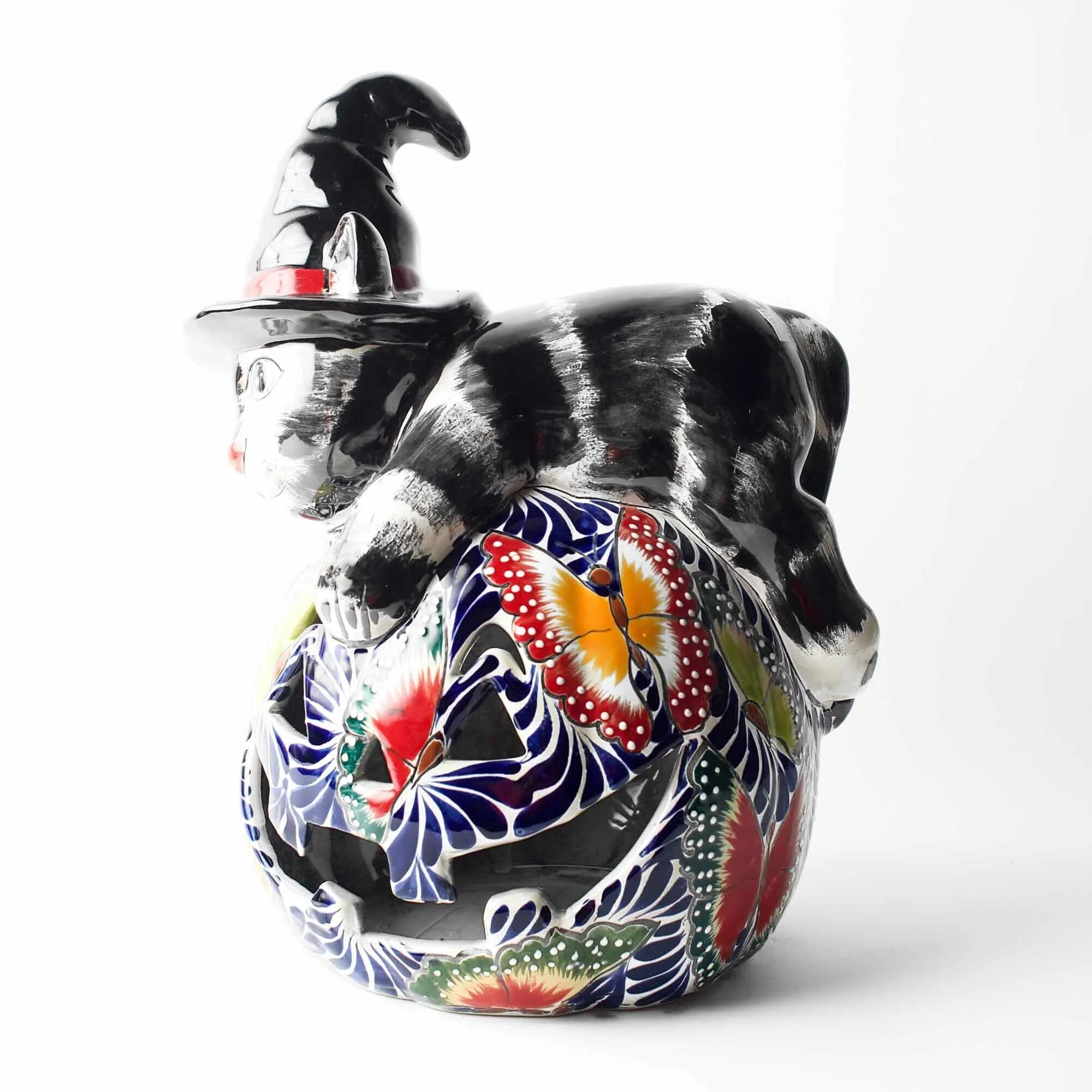 Multicolor Jack O'Lantern con Gato