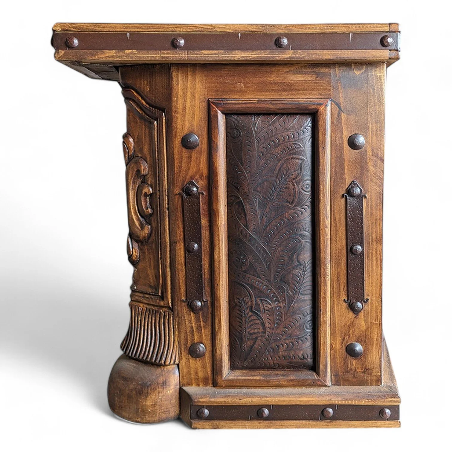 Hacienda Tooled Leather Desk