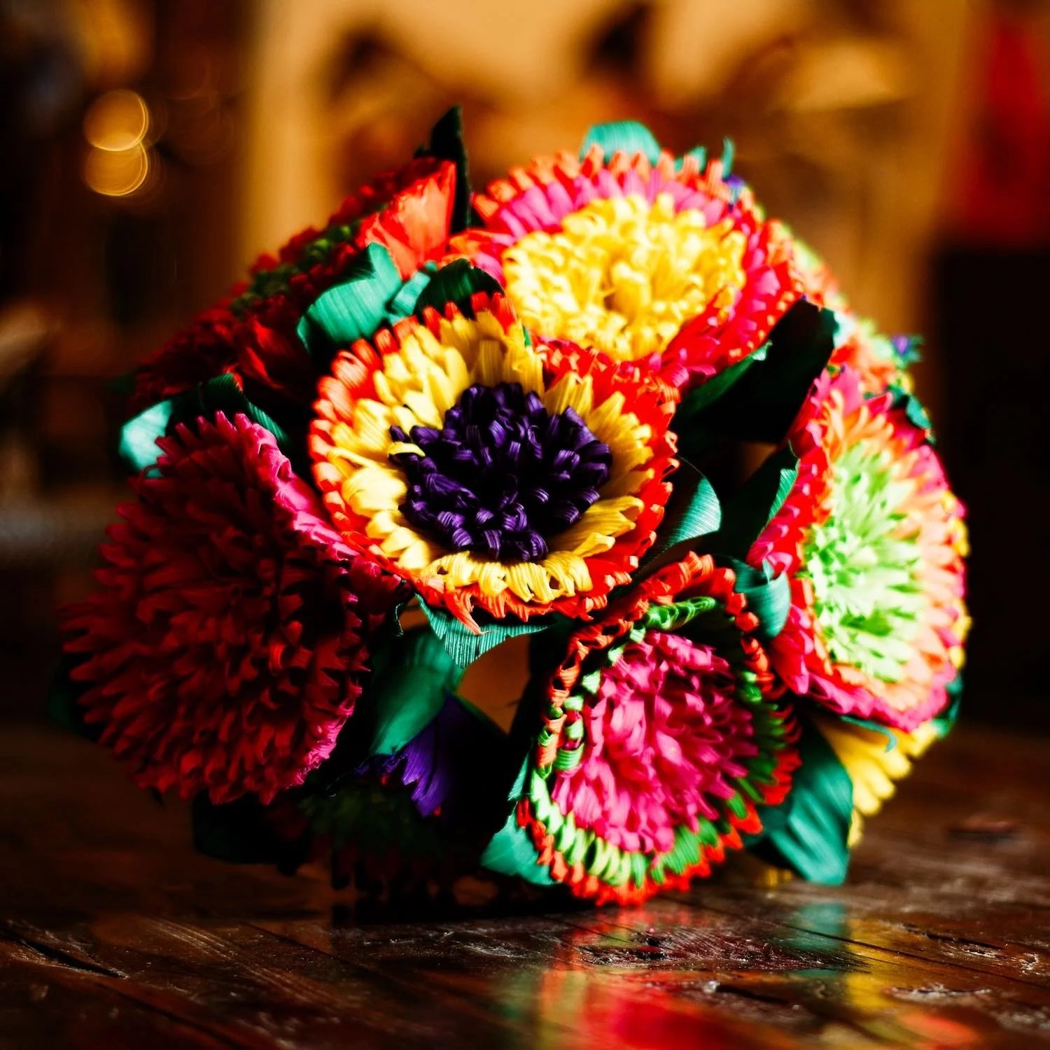 Cornhusk Multicolor Bouquet