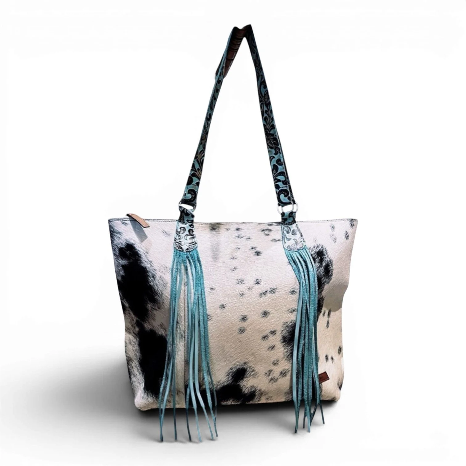 Sheridan Cowhide Tote Bag | Handmade Leather & Cowhide Handbag