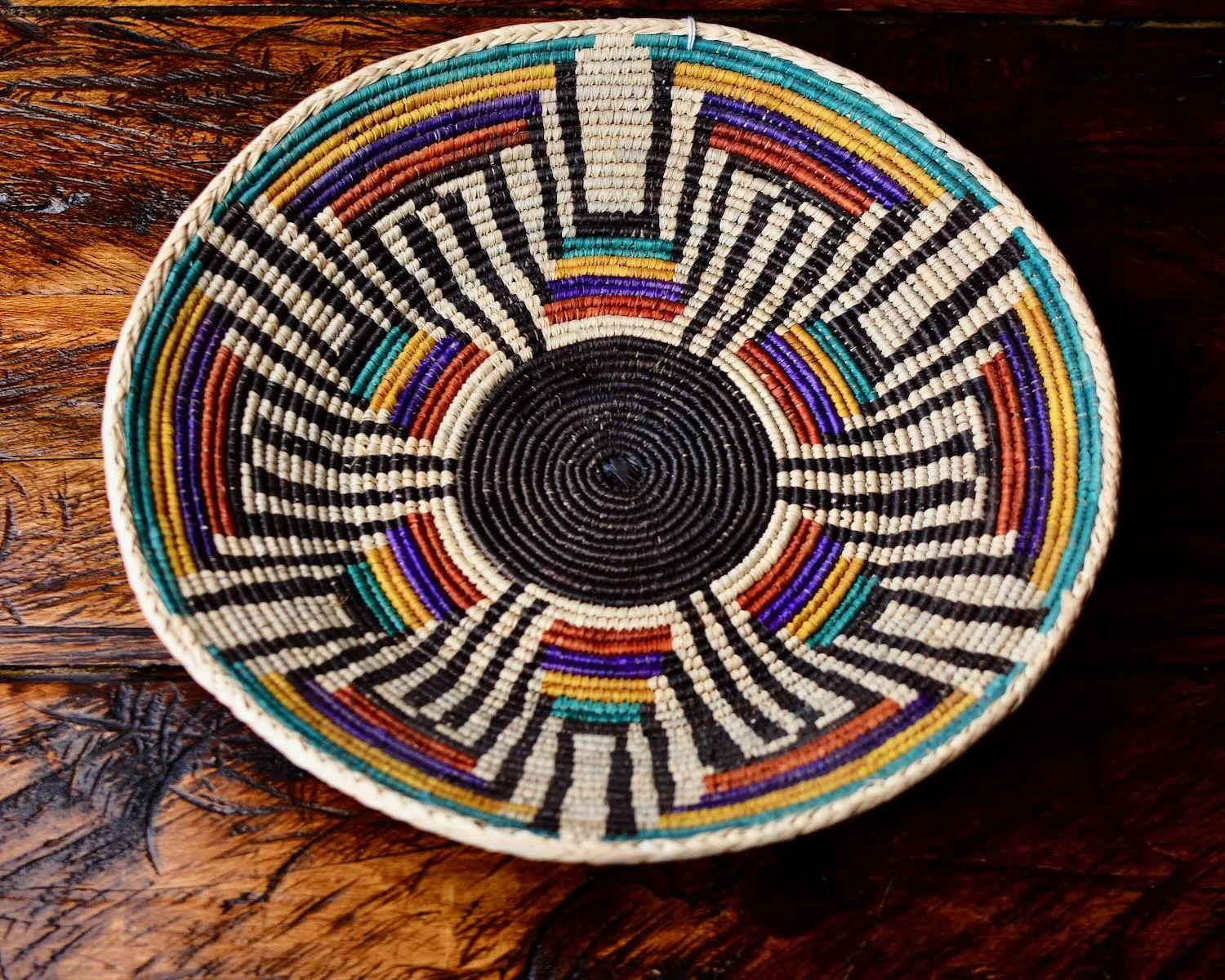 Southwest Style Hand Woven Basket - Eight