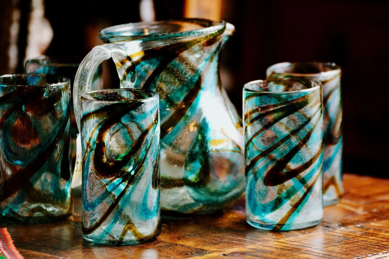 Handblown Glassware from Mexico