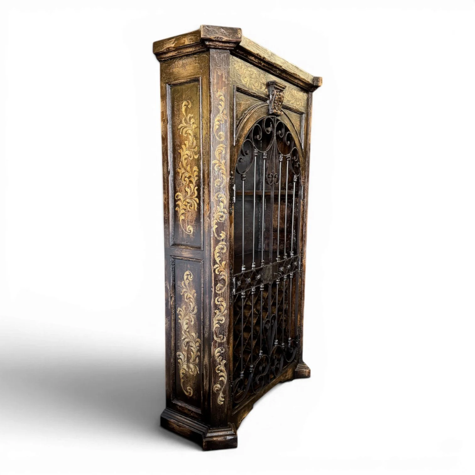 Esperanza Wine Cabinet | Tuscan Style Rustic Wine Cabinet