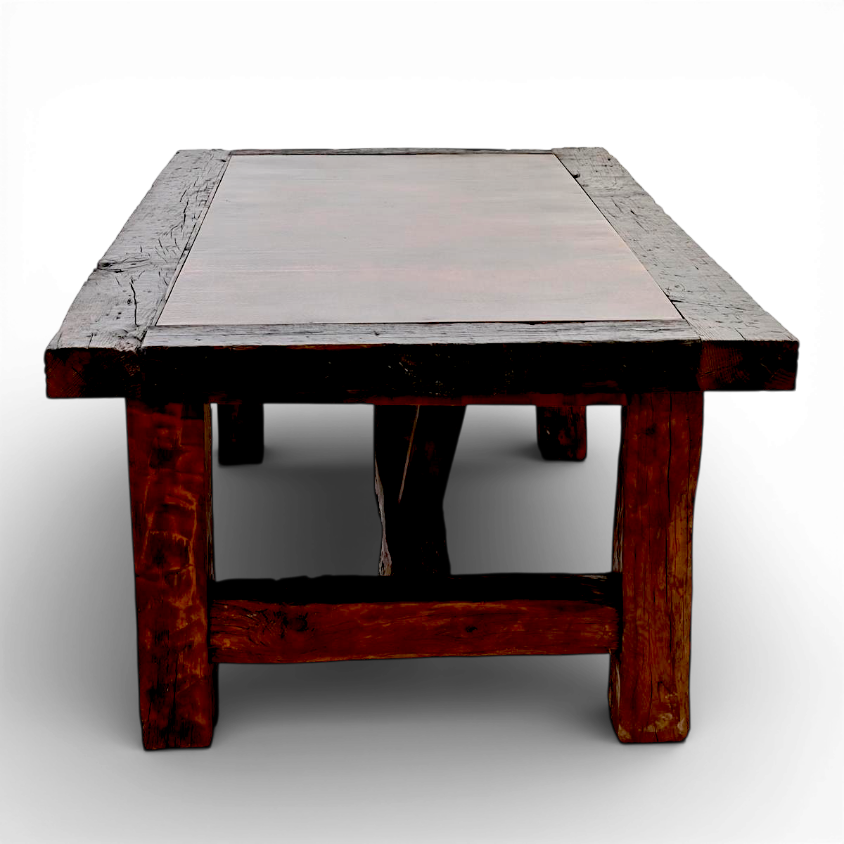 Old Lodge Copper Top Dining Table