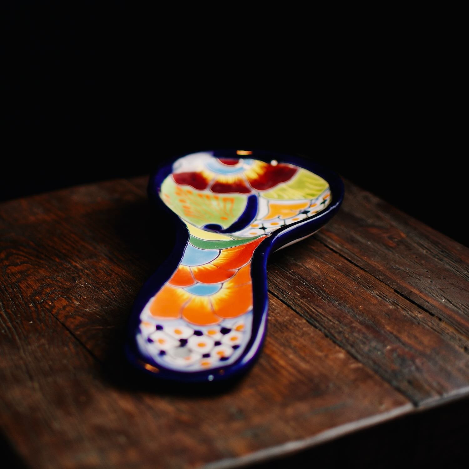Colorful Talavera Spoon Rest 4