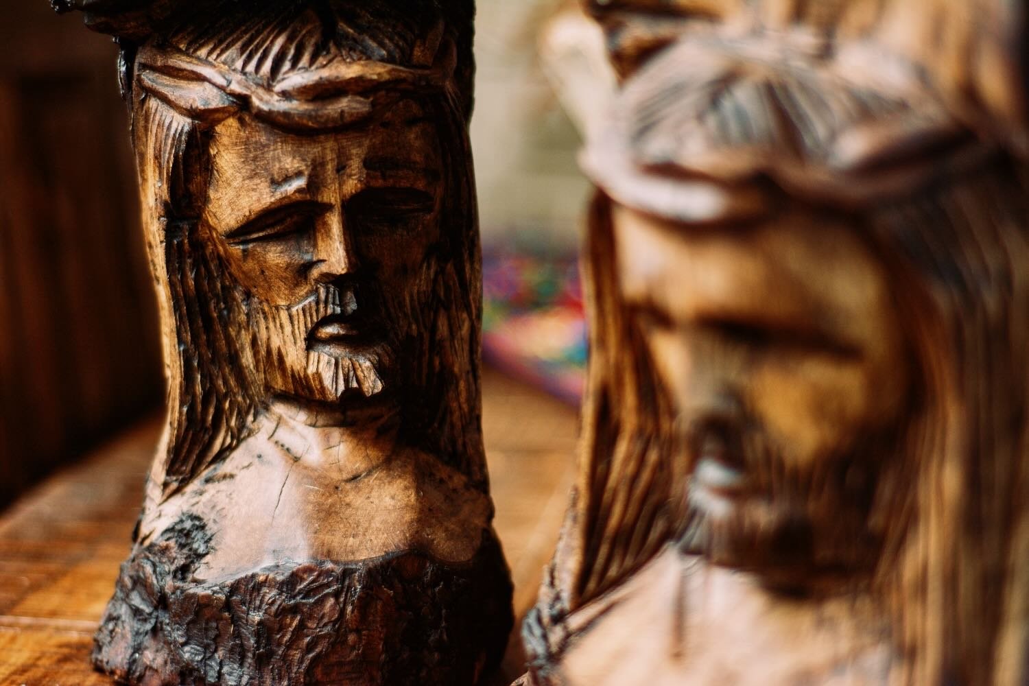 Hand carved Jesus from Mexico.