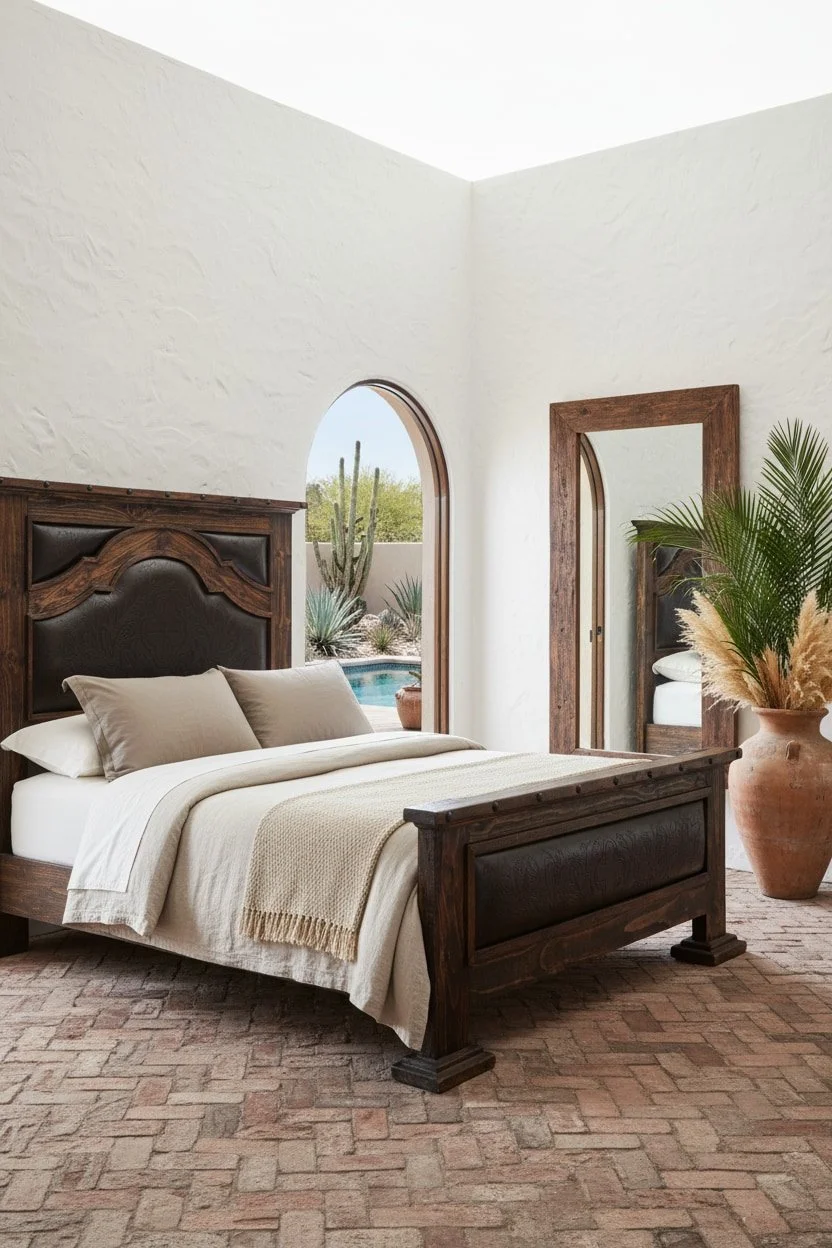 Tucson Tooled Leather Bed