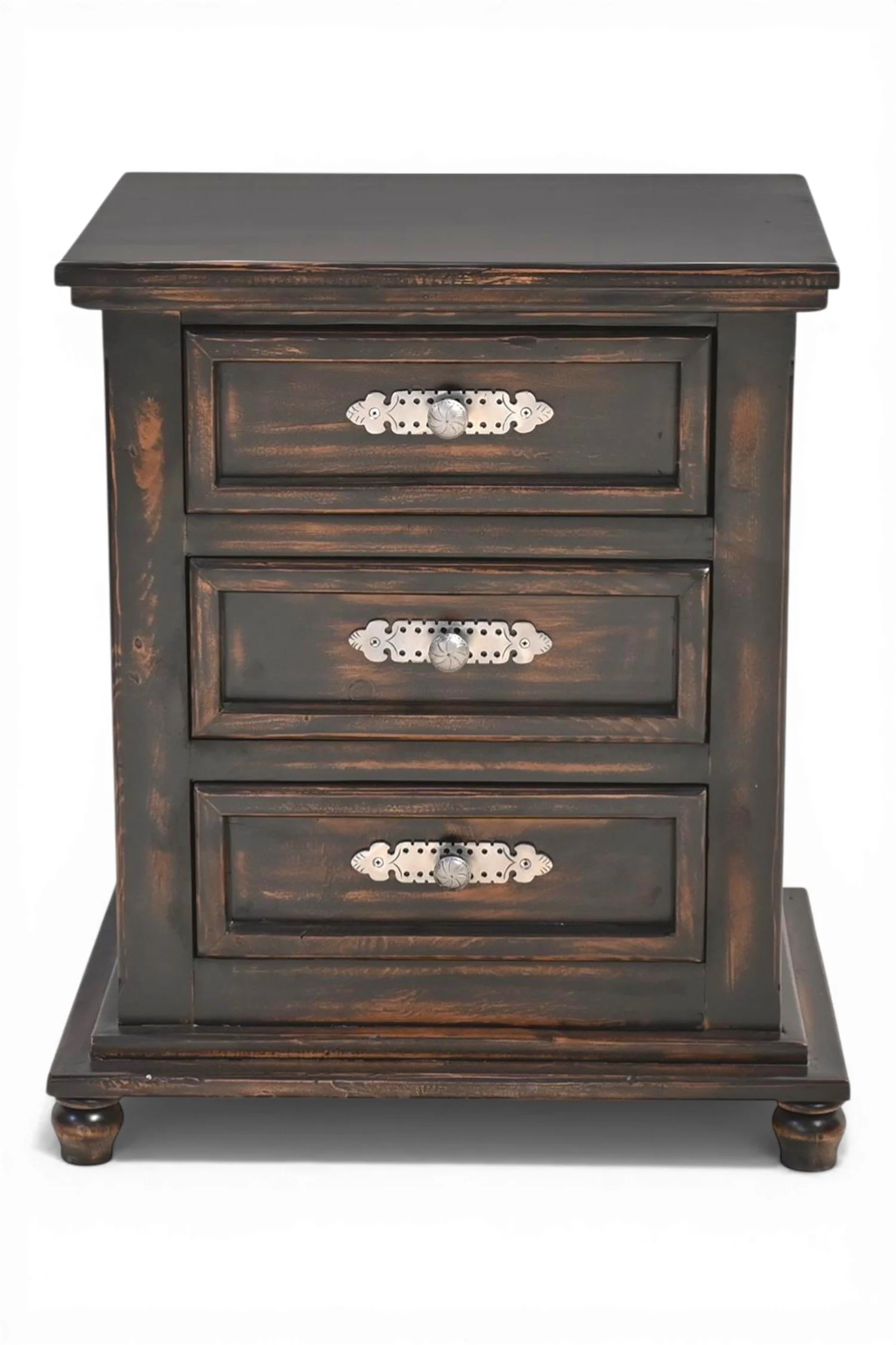 Arenas Negras Nightstand - Three Drawer