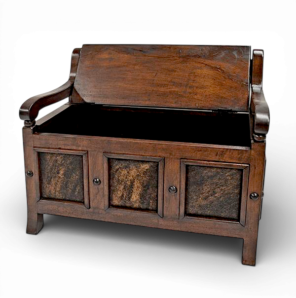 Bisbee Cowhide Trunk Bench