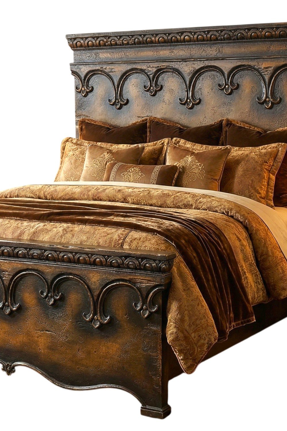Castillo Bed Santander Finish – Handmade Peruvian Solid Wood Bed