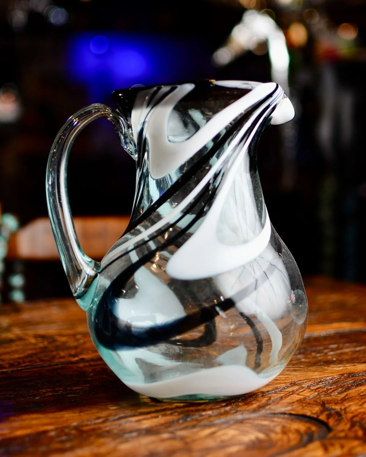 Black & White Glassware Set