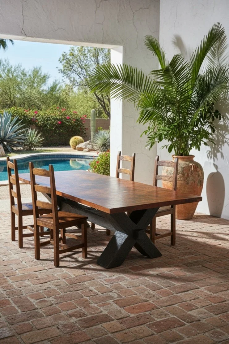 Artesia Copper Dining Table