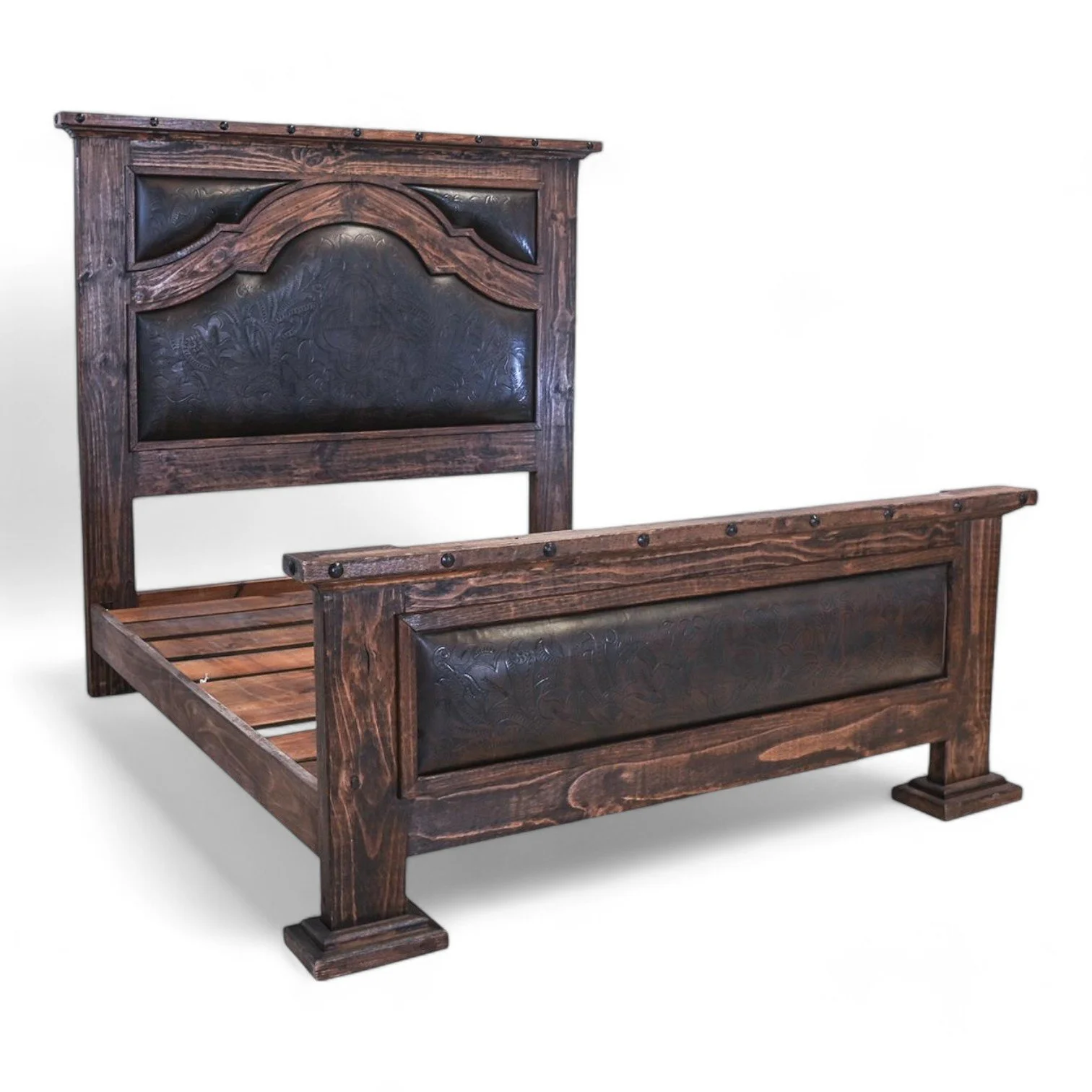 Tucson Tooled Leather Bed