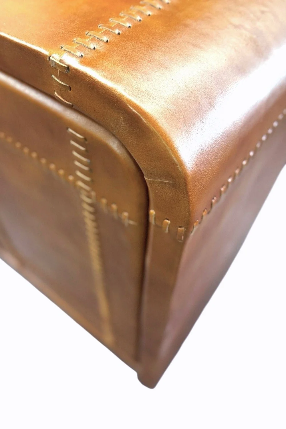 Yazmin Leather Buffet Cognac – Modern Leather Sideboard