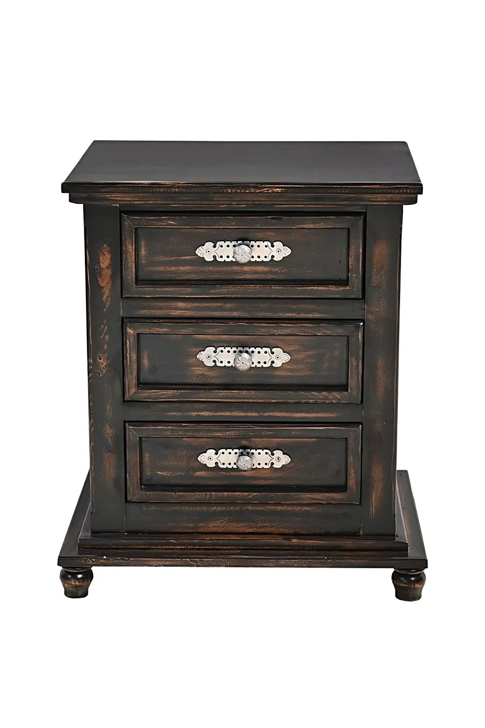 Arenas Negras 3 Drawer Nightstand