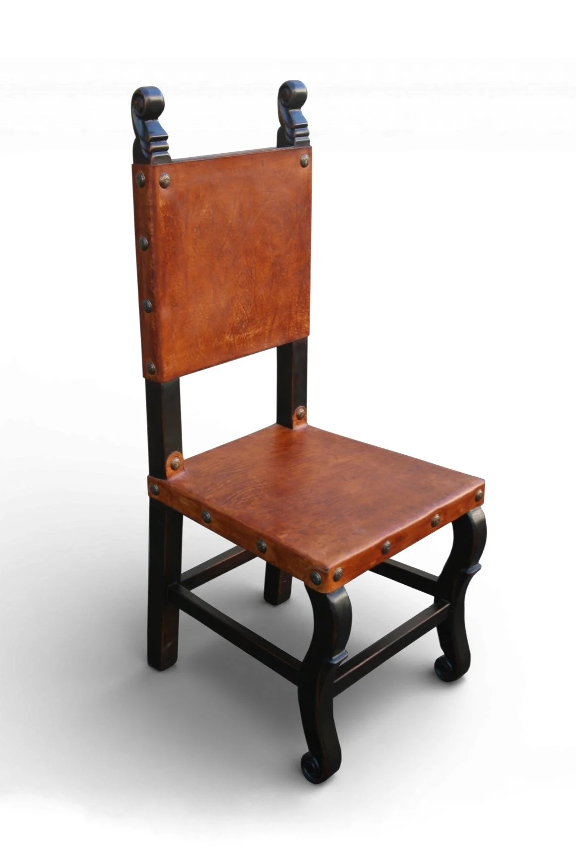 Shop a handmade arm dining chair from Peru with carved details and hand-painted finish. Old World style seating for elegant dining spaces.