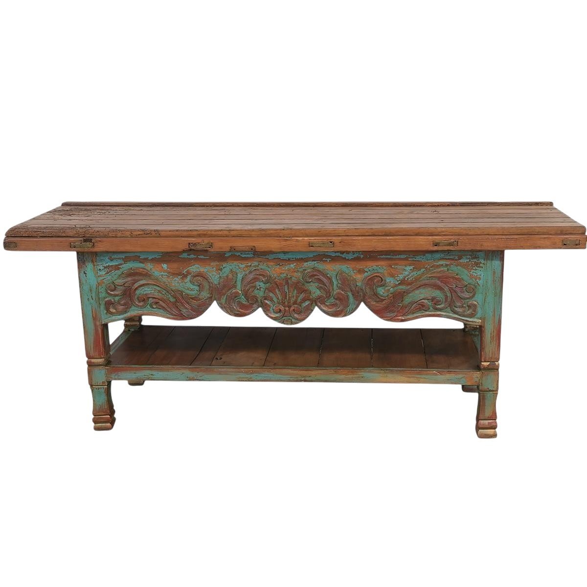 Agave Carved Sofa Table