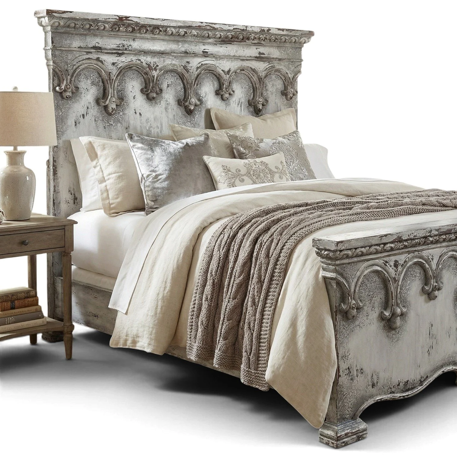 Silvana Solid Wood King Bed – Renaissance