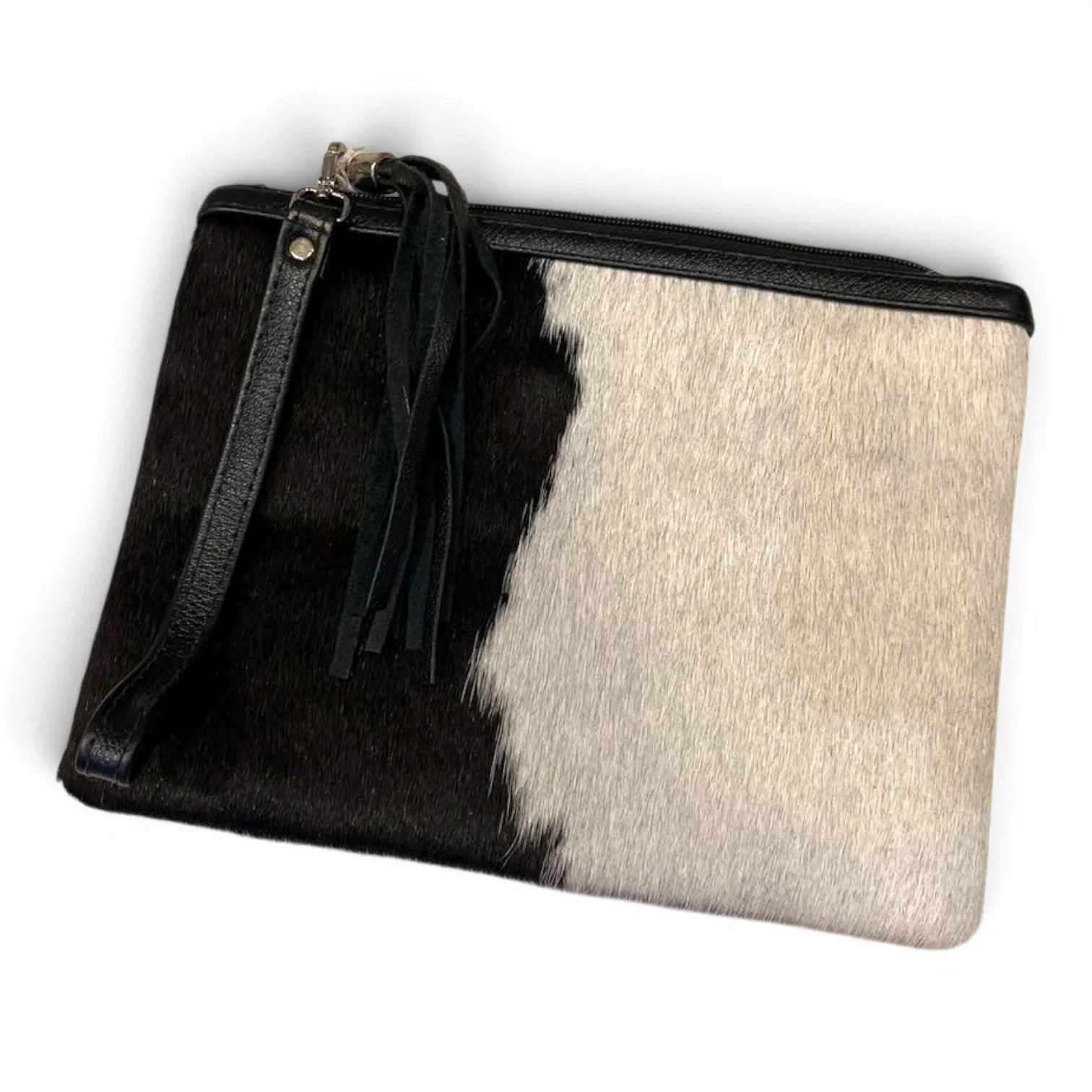 Cowhide Clutch | Handmade Brazilian Leather & Cowhide Purse