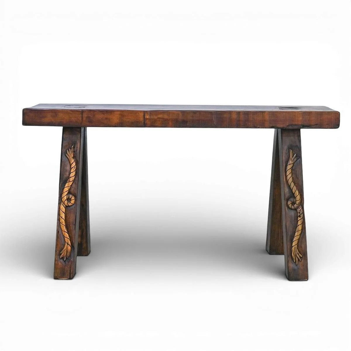 Durango Carved Console | Handmade Western Console Table from Mexico
