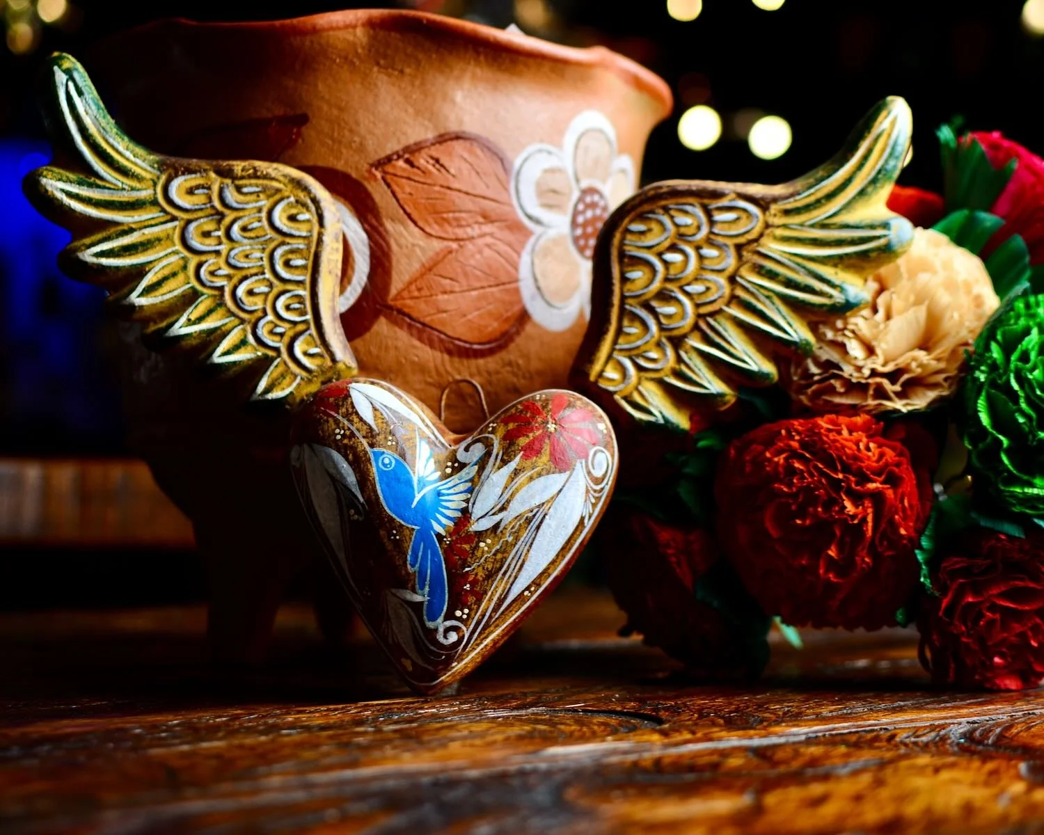 Angelic Sacred Heart with Wings
