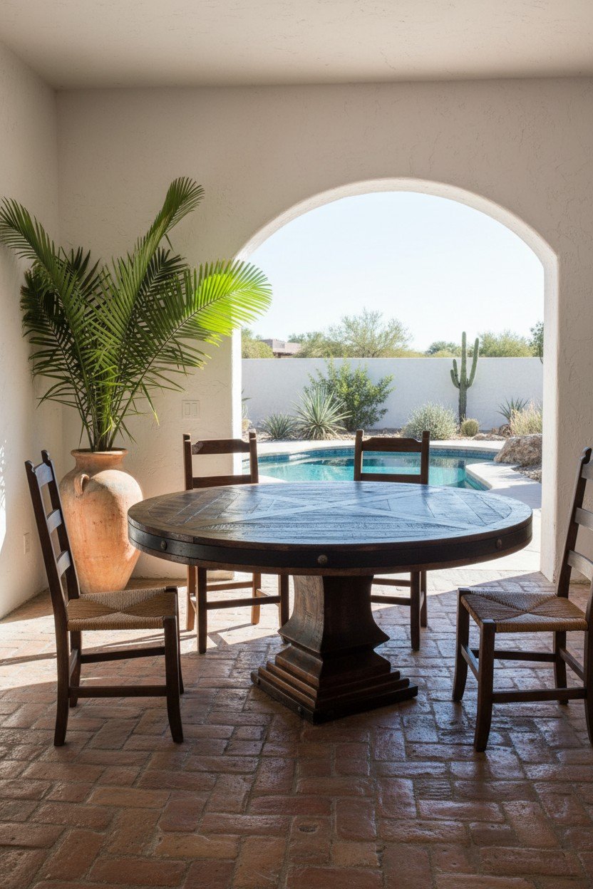 Hacienda Rústica Redonda Dining Table