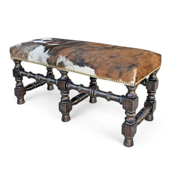 San Felipe Cowhide Bench