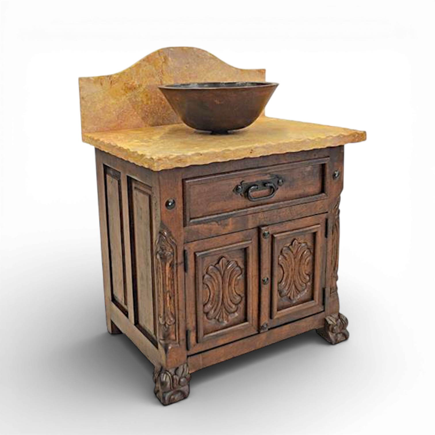 Tesila Stone & Chilean Pine Vanity