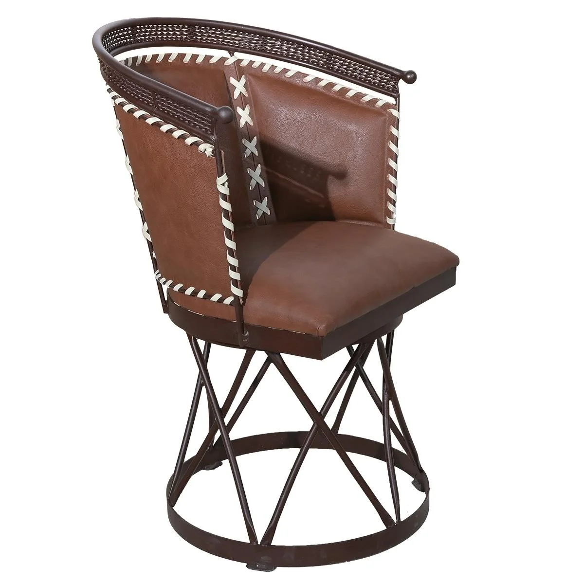 Cortez Terracotta Leather Dining Chair