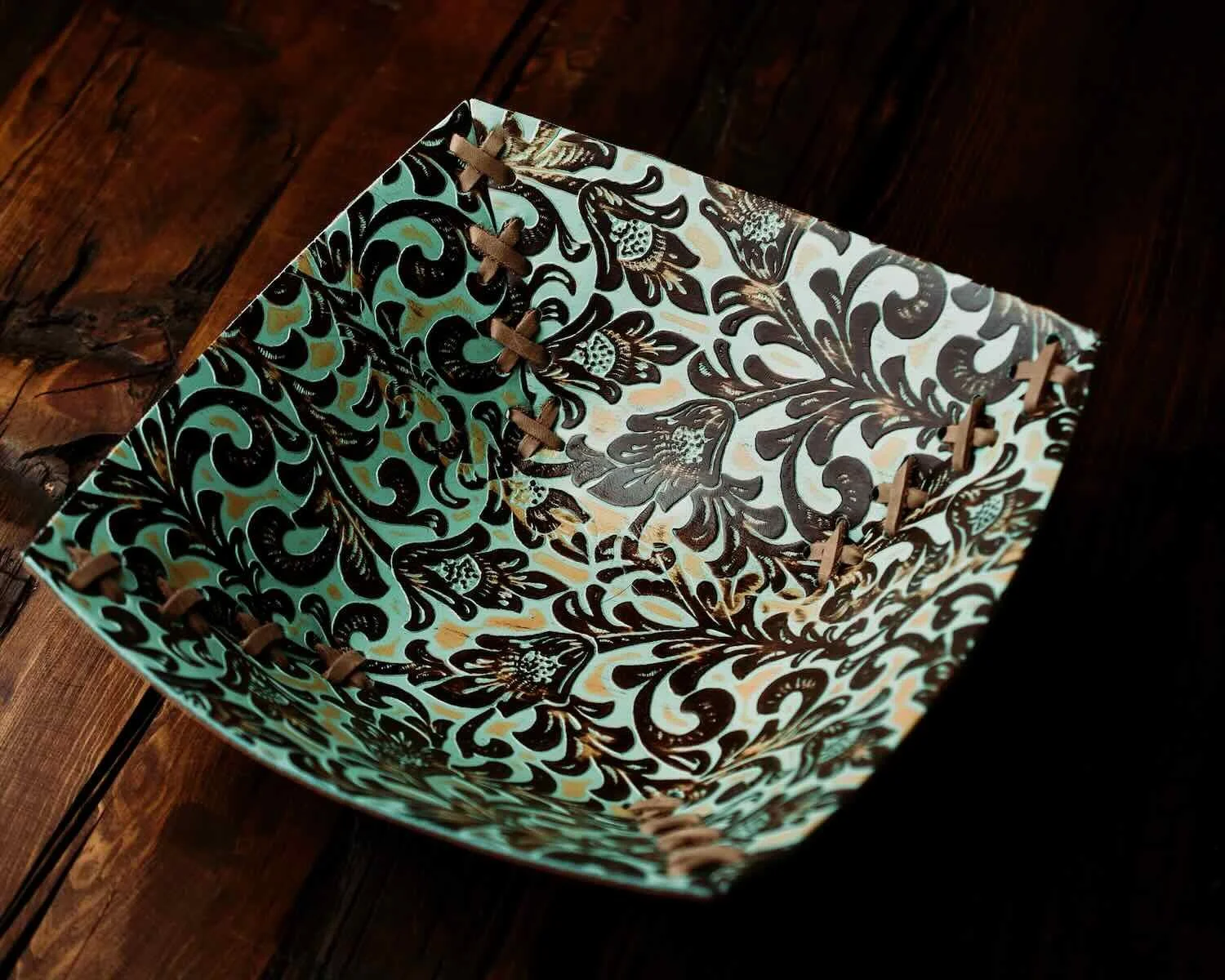 Brazilian Leather Bowl - Three
