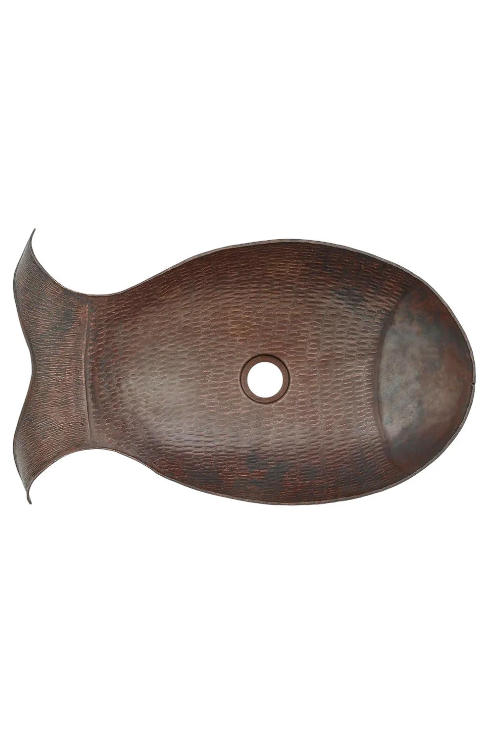 Hacienda Fish Vessel Hammered Copper Sink