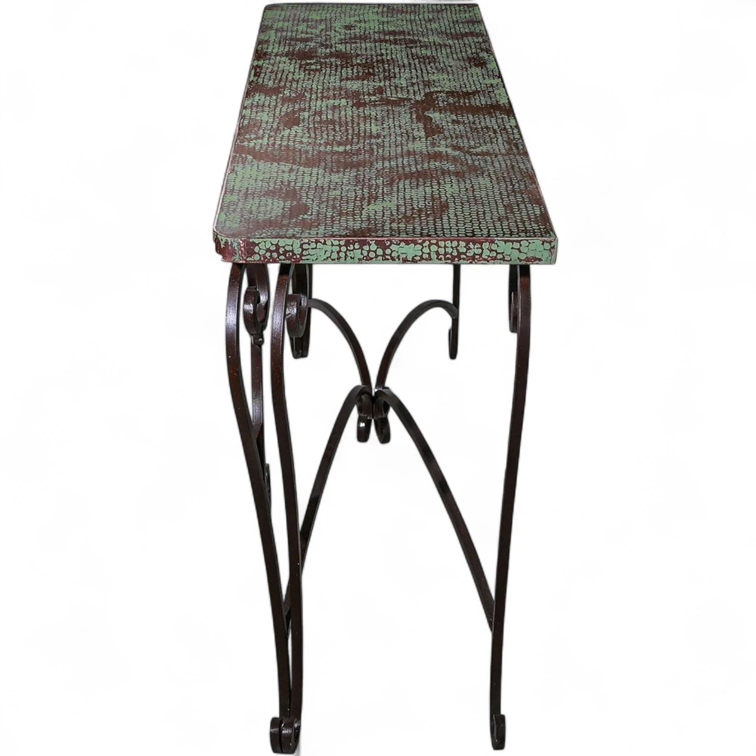 El Paso Copper Sofa Table - Verdigris
