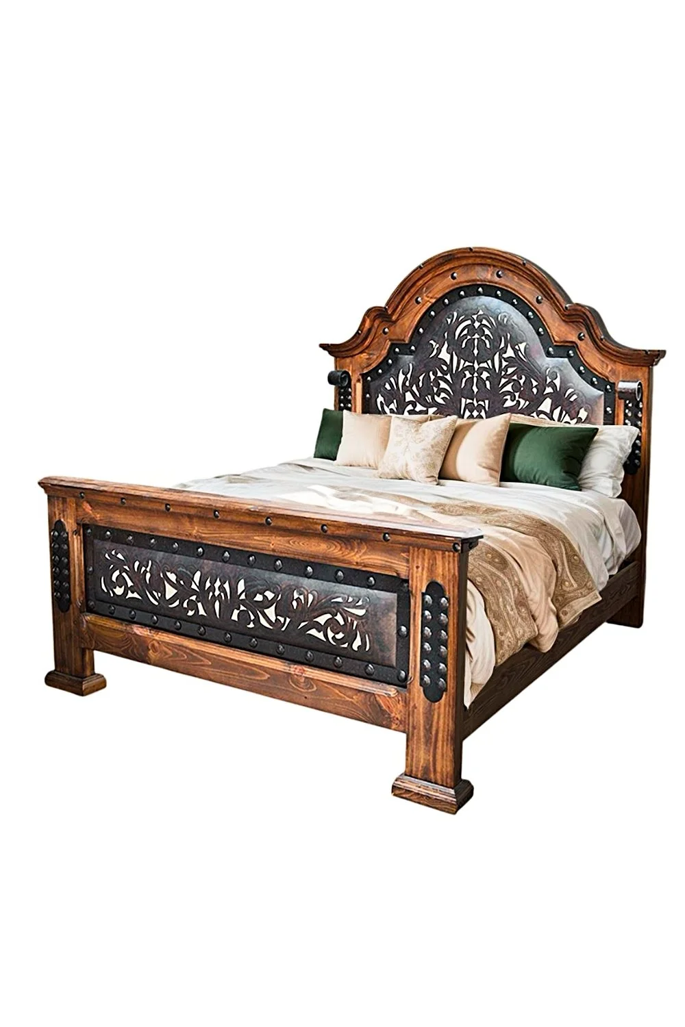Arco de Herradura Tooled Leather Bed