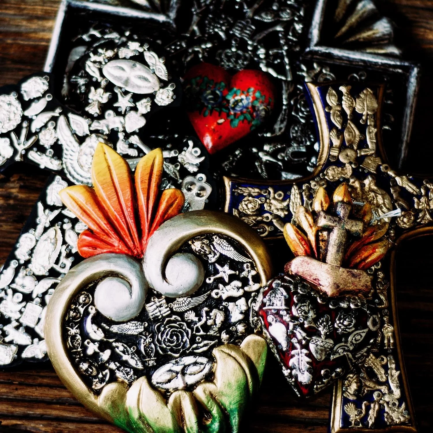 Elegant Milagros Wall Decor from Mexico.