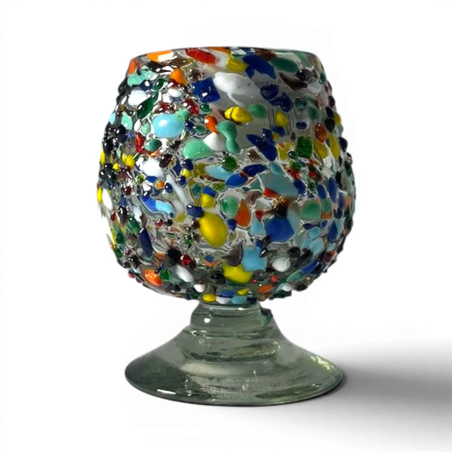 Copa Snifter de Guanajuato | Handmade Mexican Confetti Glass Snifter