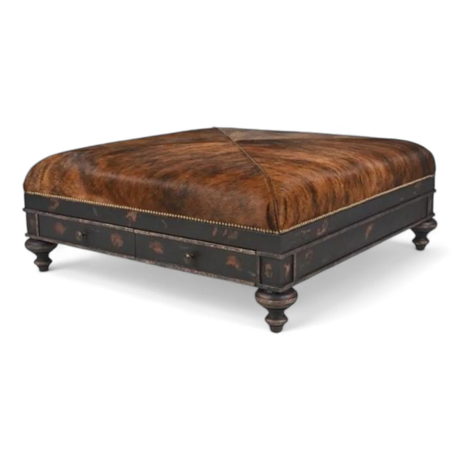 Sedona Cowhide Ottoman