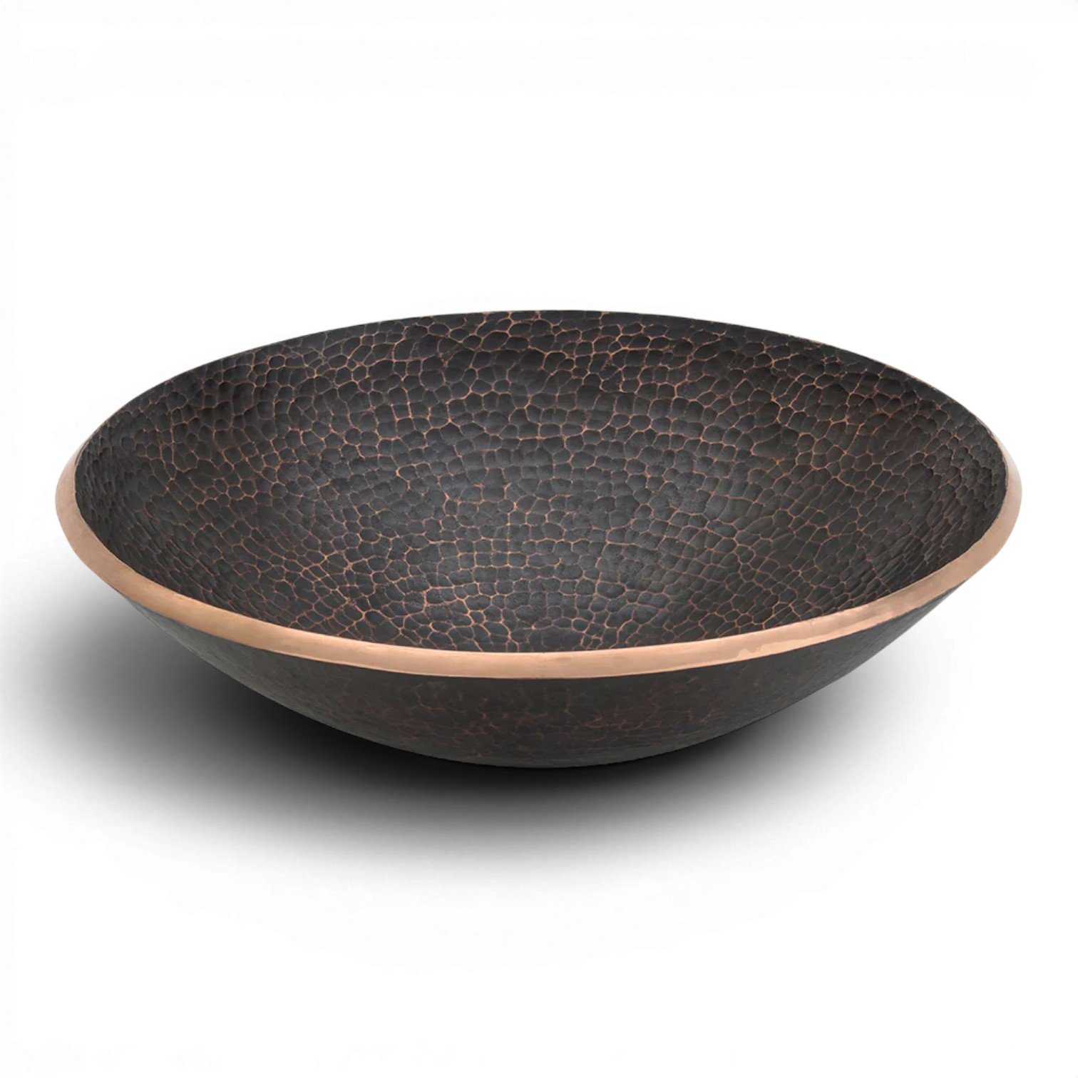 Hacienda Old World 16" Hand Forged Copper Vessel Sink | Premium Copper Sink