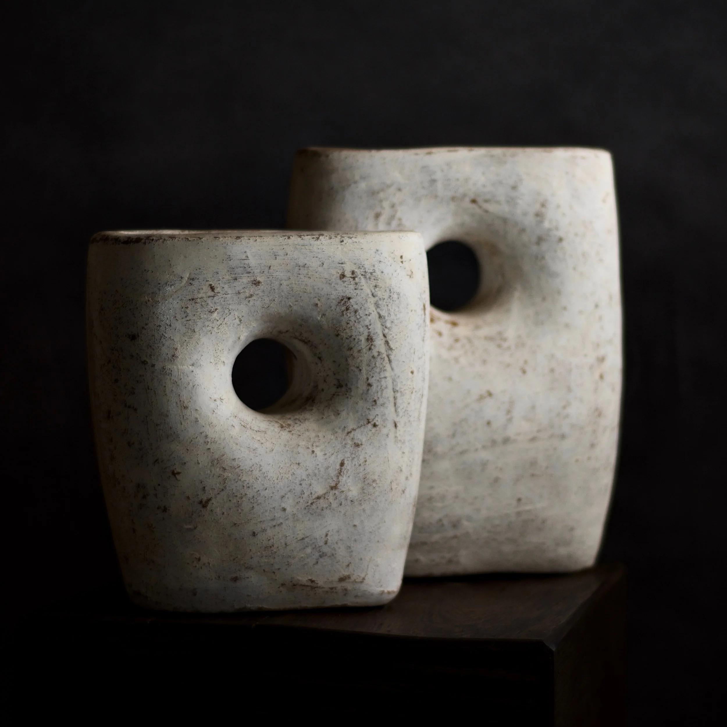 White Vase with Hole