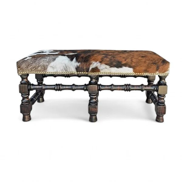San Felipe Cowhide Bench