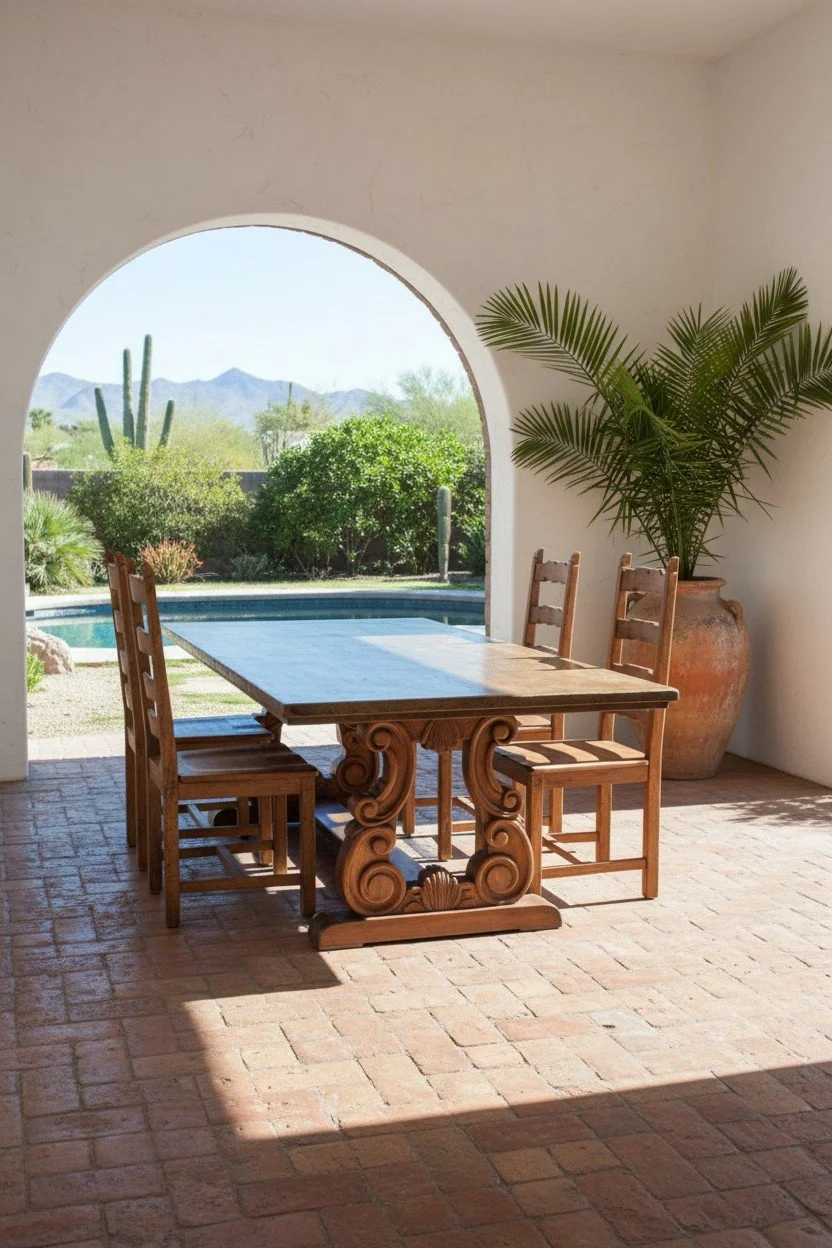 Sueño del Desierto Copper Dining Table