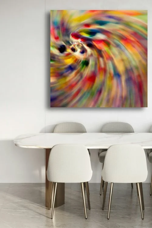 El Ojo Fine Art Metal Print | Abstract Color Photography Arizona