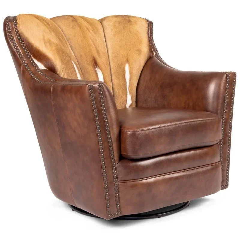 Deadwood Old West Swivel Chair